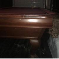 Dark Oak Gandy Pool Table For Sale